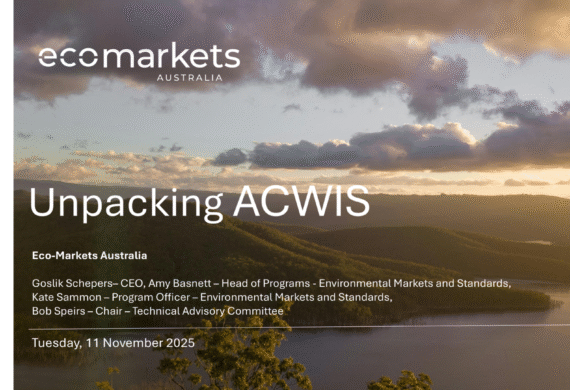 Webinar: Introducing the Australasian        Catchment Water Improvement Standard (ACWIS)